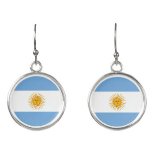 Argentina flag earrings