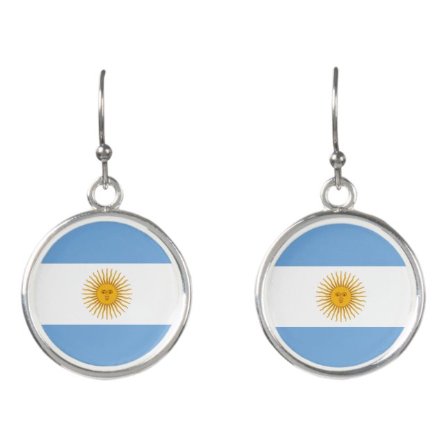 Argentina flag earrings (Front)