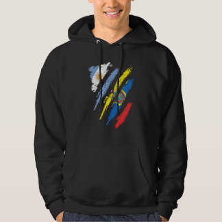 Argentina Flag Ecuador Grown Patriot Country Strip Hoodie