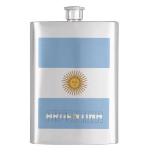 Argentina Flag Elegant Patriotic Flask