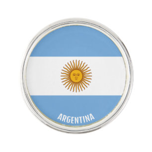 Argentina Flag Elegant Patriotic Lapel Pin
