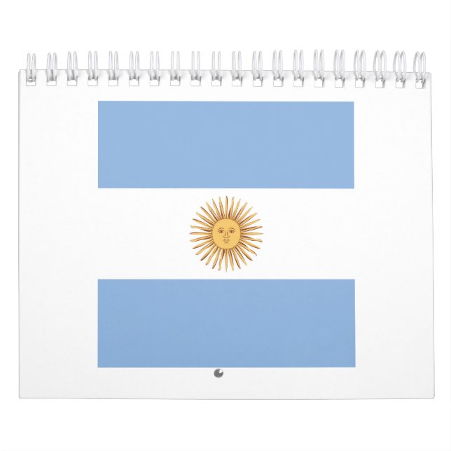 Argentina Flag Emblem Calendar (Cover)