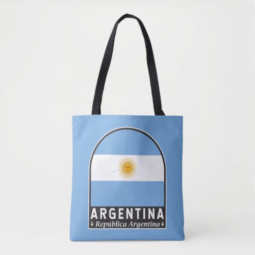 Argentina Flag Emblem Distressed Vintage  Tote Bag