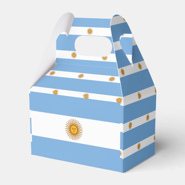 Argentina Flag Favor Boxes (Back Side)