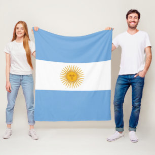 Argentina flag fleece blanket