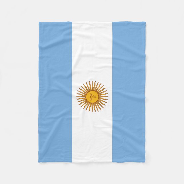 Argentina flag Fleece Blanket (Front)