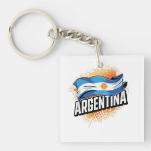 Argentina Flag Football Fan Shirt 2026 Keychain