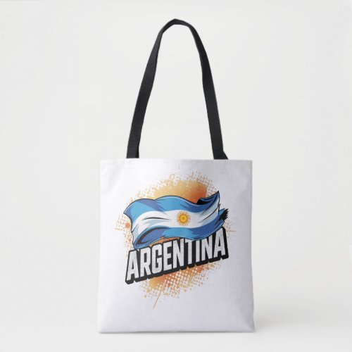 Argentina Flag Football Fan Shirt 2026 Tote Bag