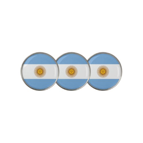 Argentina Flag Football Soccer Argentinian Golf Ball Marker