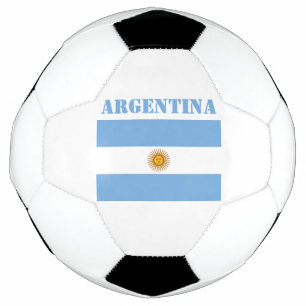 Argentina Flag Footballs Soccer Argentine Blue Soccer Ball