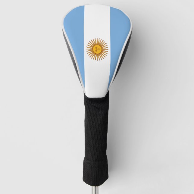 Argentina Flag Golf Head Cover (Front)