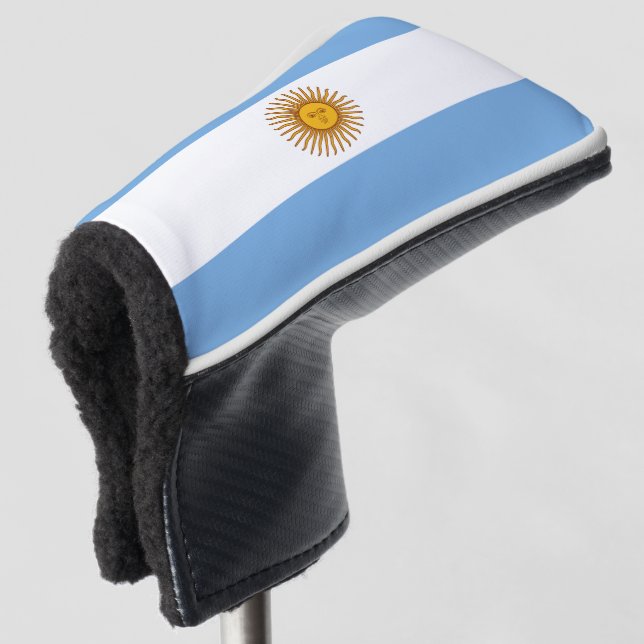 Argentina Flag Golf Head Cover (3/4 Front)