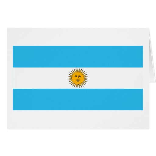 Argentina Flag Greeting Card | Zazzle