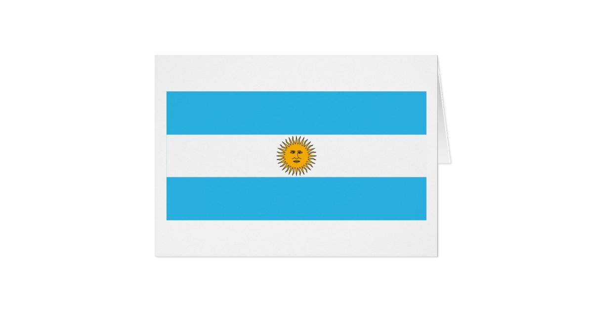 Argentina Flag Greeting Card | Zazzle