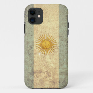 Argentina Flag - Grunge iPhone 11 Case