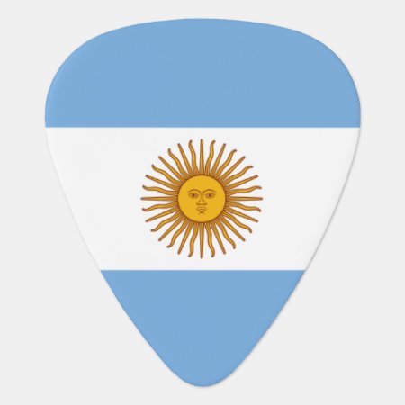 Argentina Flag Guitar Pick For Argentine Musicians