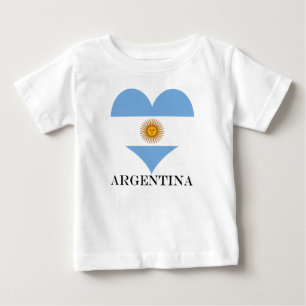 Argentina flag heart baby T-Shirt
