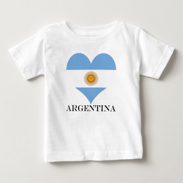 Argentina flag heart baby T-Shirt (Front)
