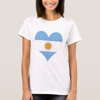 Argentina flag heart T-Shirt