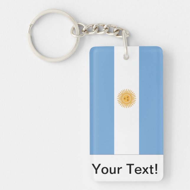 Argentina Flag Keychain (Front)