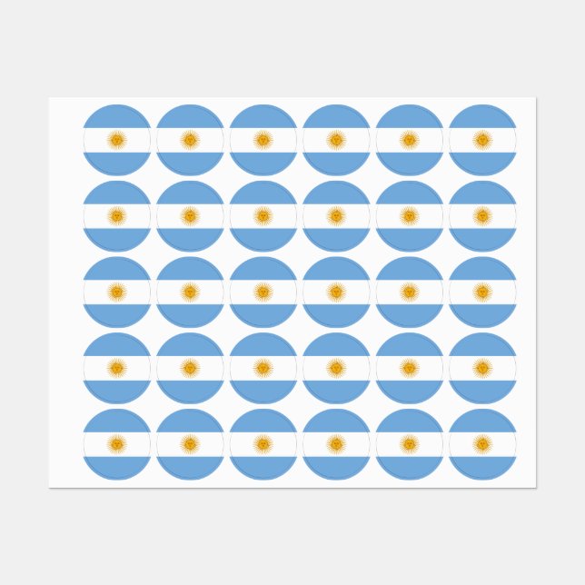 Argentina flag labels (Sheet)