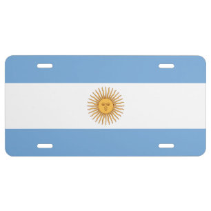 Argentina Flag License Plate