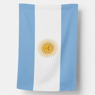 Argentina Flag Light Blue White Sun Emblem