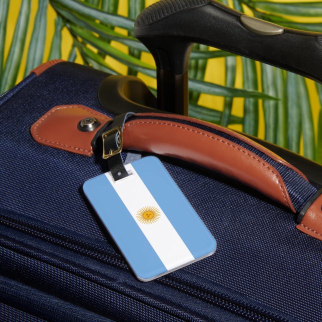 Argentina flag luggage tag (Front Insitu 1)