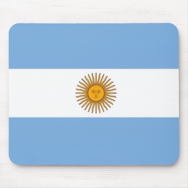Argentina Flag Mouse Carpet Mouse Pad (Front)