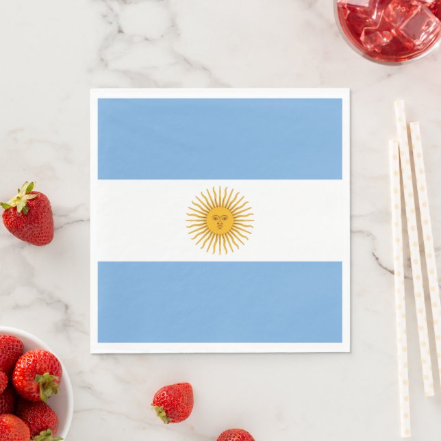 Argentina flag napkins (Insitu)