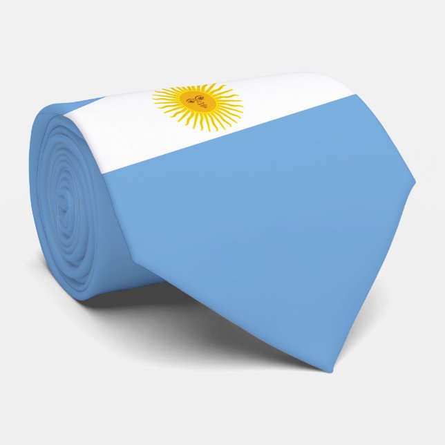 Argentina Flag Neck Tie (Rolled)
