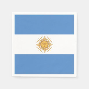 Argentina Flag Paper Napkins