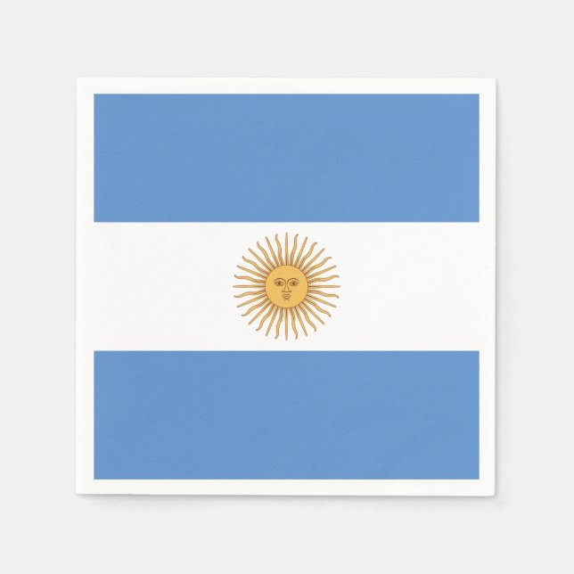 Argentina Flag Paper Napkins (Front)