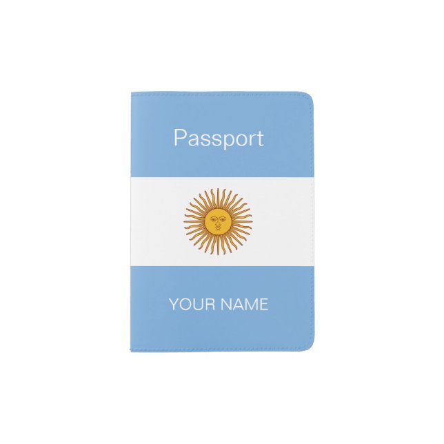 Argentina Flag Passport Holder (Front)