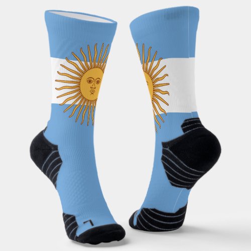 Argentina Flag Patriotic Argentine National Pride Socks