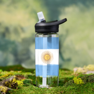 Argentina Flag Patriotic Argentine National Pride Water Bottle