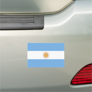 Argentina Flag Patriotic Car Magnet Design