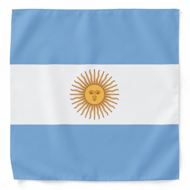 Argentina  flag pattern bandana (Front)