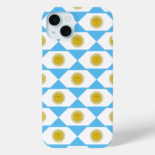 Argentina flag pattern iPhone 15 plus case