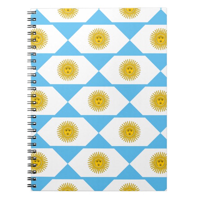 Argentina flag pattern notebook (Front)