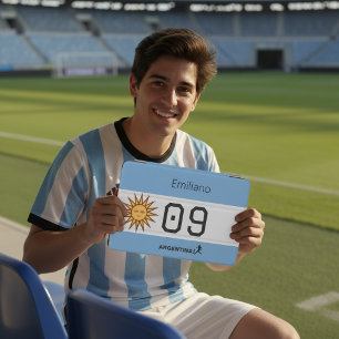 Argentina Flag: Personalized Name Number iPad Mini Cover