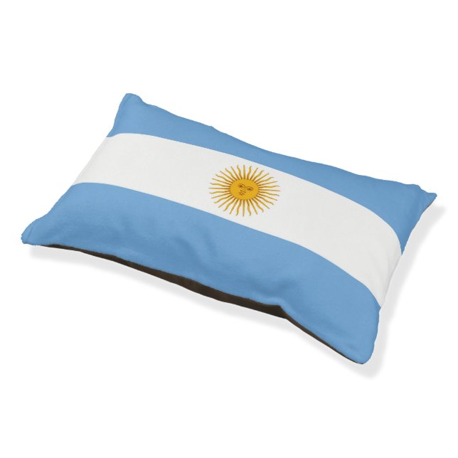 Argentina flag pet bed (Angled)