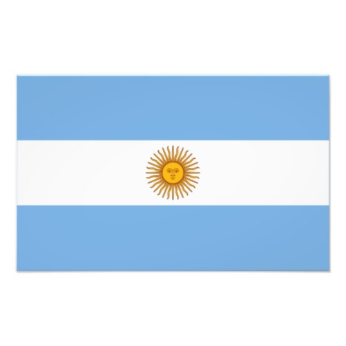 Argentina Flag Photo Print