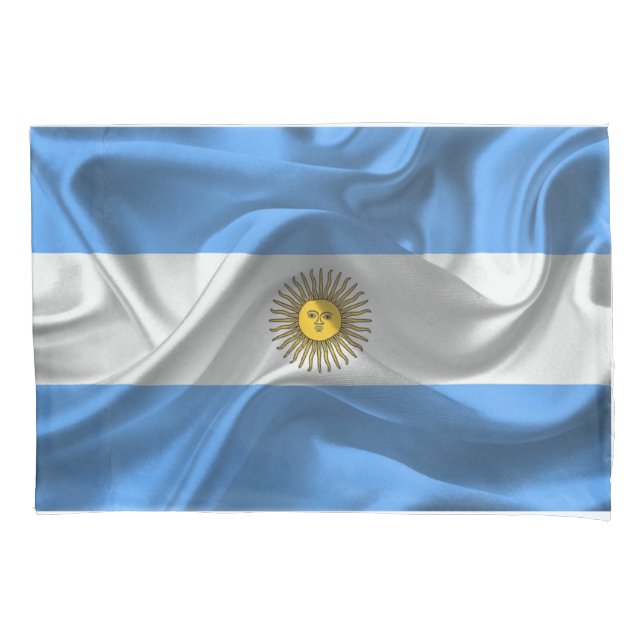 Argentina flag pillow case (Front)