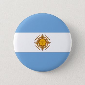 Argentina Flag Pinback Button by FlagWare at Zazzle
