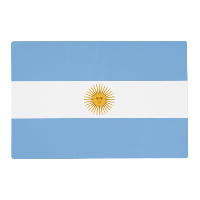 Argentina flag placemat (Front)