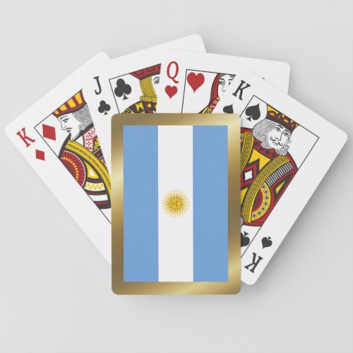 Argentina Flag Playing Cards