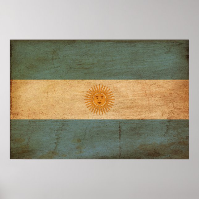 Argentina Flag Poster (Front)