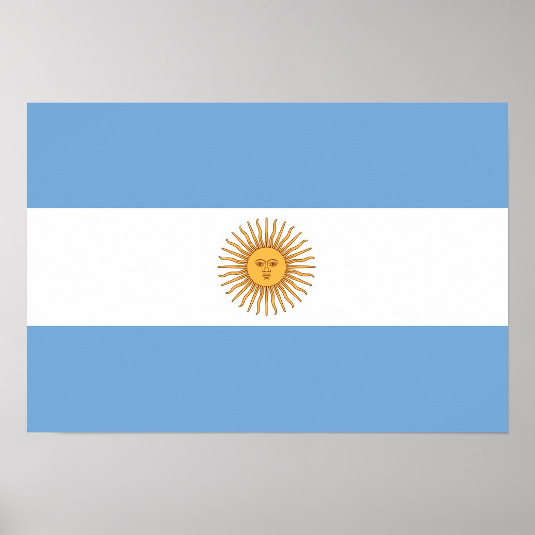 Argentina Flag Poster | Zazzle