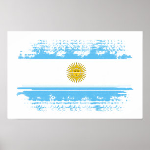 Argentina flag poster